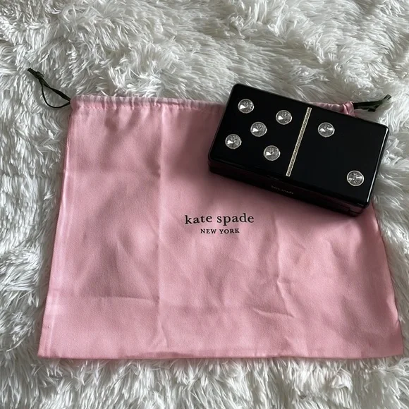 SOLD NWT Kate Spade Roll Domino Clutch - Picture 9 of 9